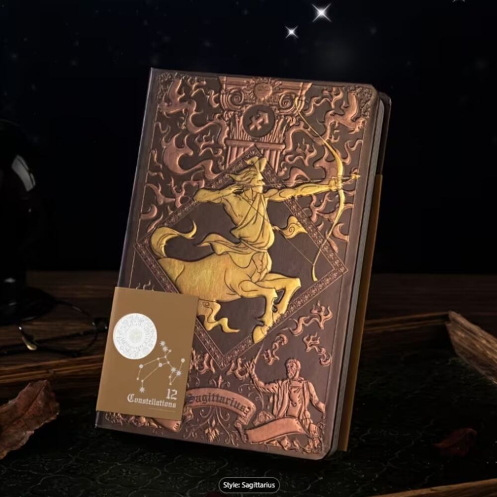 Sagittarius Zodiac Notebook Journal Astrology Diary Hardcover Constellation Gift